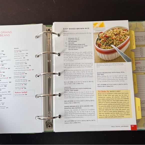The America's Test Kitchen Healthy Family Cookbook, Recipe Binder, Vintage - Picture 7 of 10